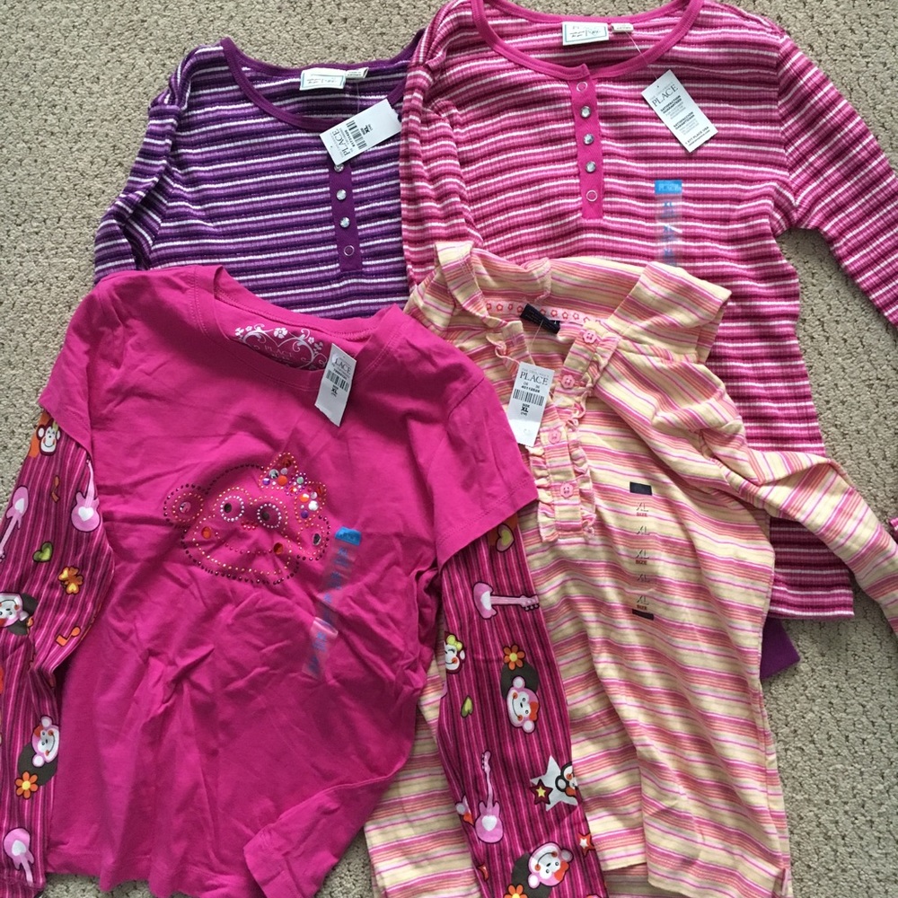 Bundle of 4 long sleeve shirts for girl